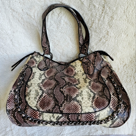 Jessica Simpson Vegan Snakeskin Bag - Picture 1 of 5